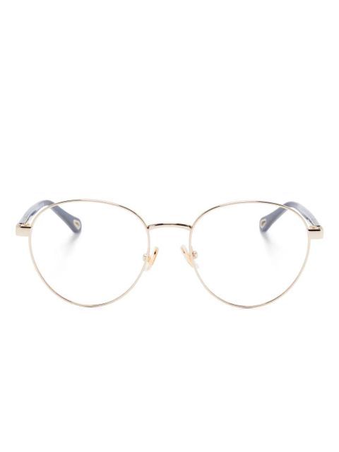 Chloé Eyewear round-frame glasses - Gold - zdjęcie produktu nr 1