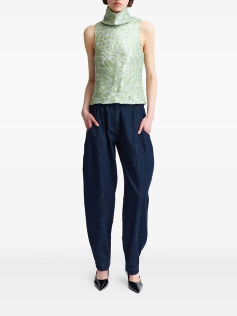 16Arlington Acari lace sequinned top - Green - zdjęcie produktu nr 2