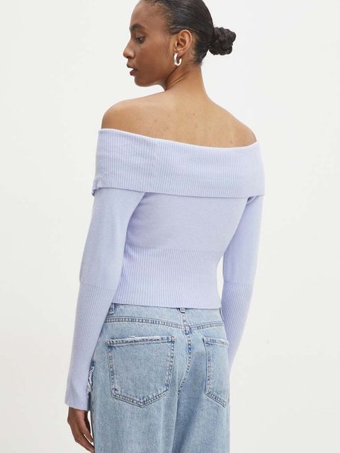 Answear.LAB kardigan damski kolor niebieski lekki