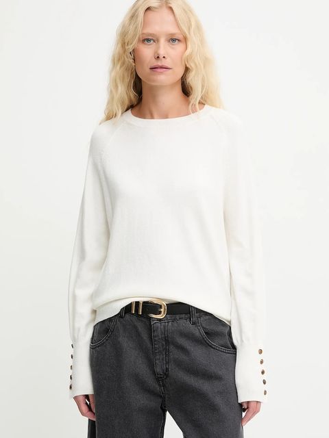 Answear.LAB sweter z wełną damski kolor beżowy lekki