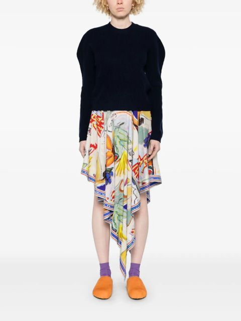 JW Anderson puff-sleeves sweater - Blue