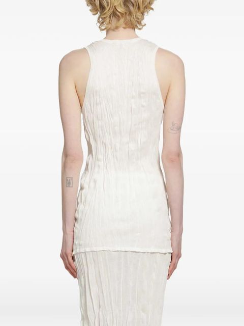 TOTEME crinkled tank top - White
