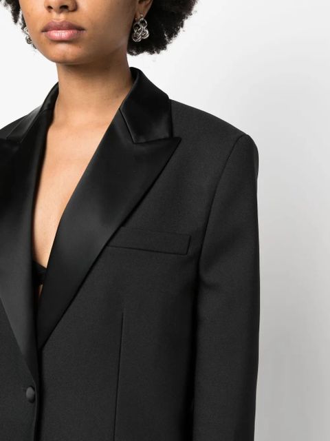 Off-White single-breasted tuxedo blazer - Black