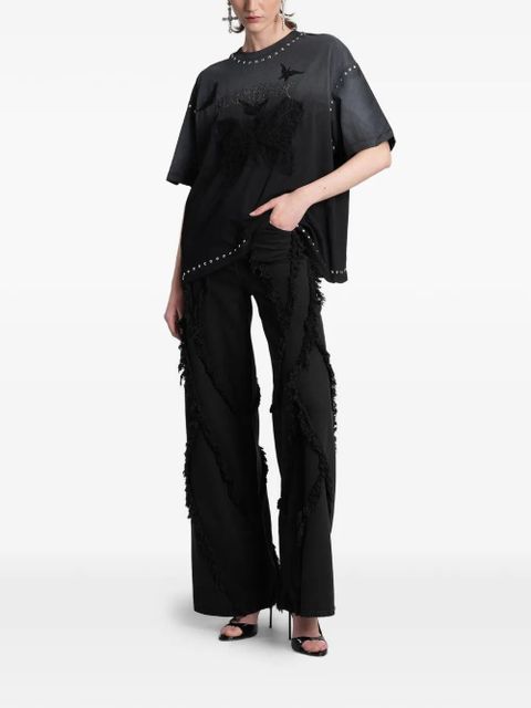 Blumarine stud-embellished T-shirt - Black - zdjęcie produktu nr 2