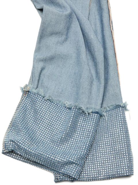 Acne Studios side-stripe cuffed jeans - Blue