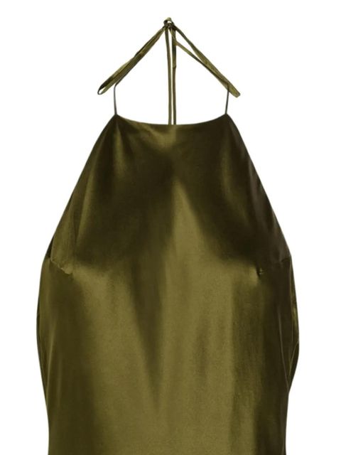 Reformation Jeany halterneck maxi dress - Green - zdjęcie produktu nr 2