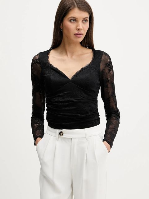 Abercrombie & Fitch bluzka damska kolor czarny gładka KI139-5872-900 - zdjęcie produktu nr 1