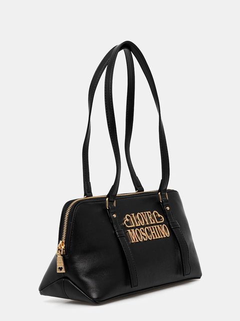 Love Moschino torebka skórzana kolor czarny JC4332PP0NK1300A - zdjęcie produktu nr 2