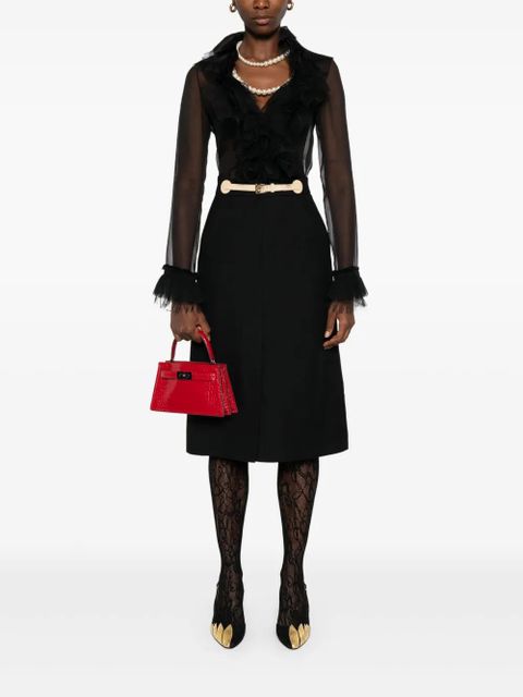 Valentino Garavani buckled skirt - Black - zdjęcie produktu nr 2