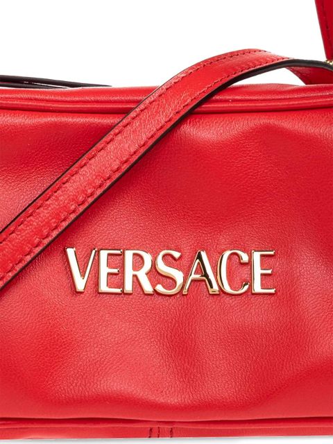 Versace mini Tag Bowling shoulder bag - Red
