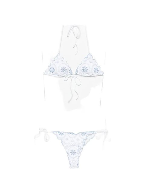 MC2 Saint Barth Sagitami broderie-anglaise bikini - White - zdjęcie produktu nr 1