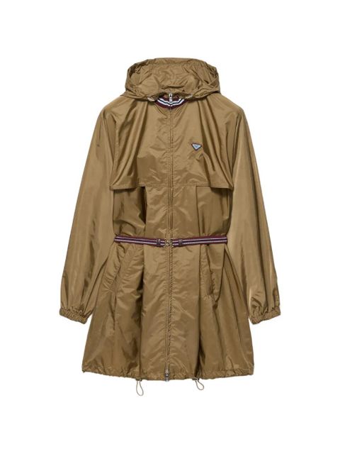 Prada lightweight Re-Nylon raincoat - Brown - zdjęcie produktu nr 1