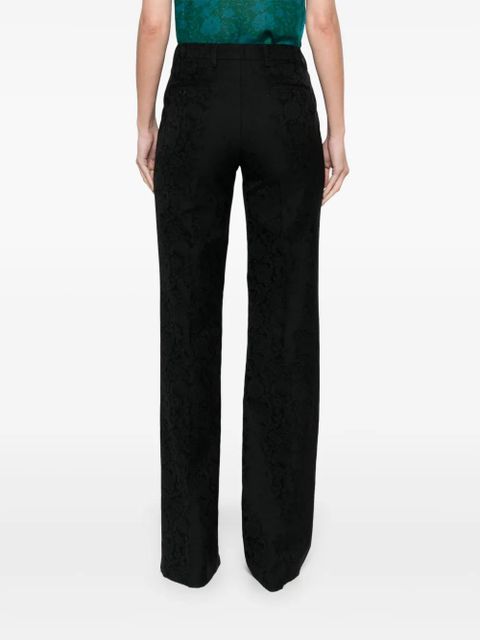 ETRO paisley-jacquard trousers - Black