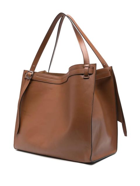 Coperni Cabas leather shoulder bag - Brown