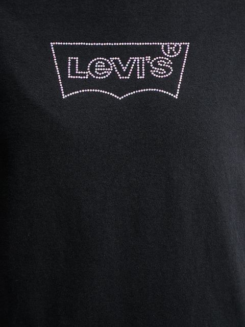 Levi's t-shirt bawełniany damski kolor czarny 17369