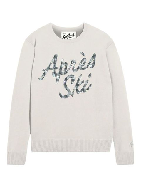 MC2 Saint Barth lettering-detail sweater - Grey - zdjęcie produktu nr 1