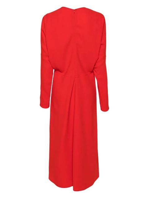 Victoria Beckham draped cady midi dress - Red - zdjęcie produktu nr 2