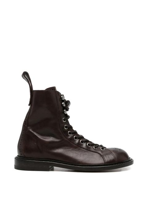 Versace lace-up brogue boots - Brown - zdjęcie produktu nr 1