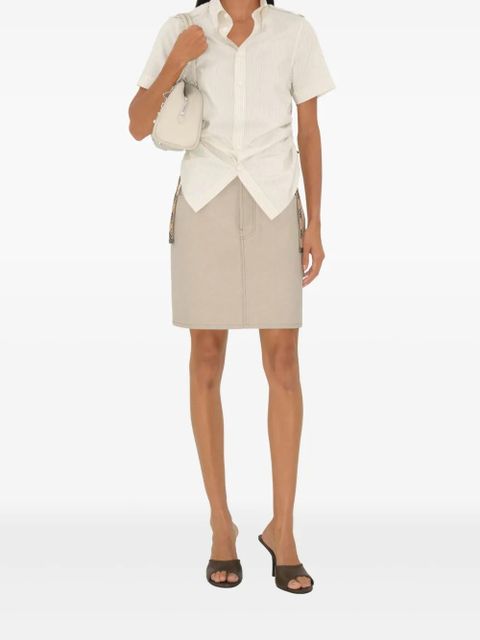 Burberry Equestrian Knight denim skirt - Neutrals - zdjęcie produktu nr 2