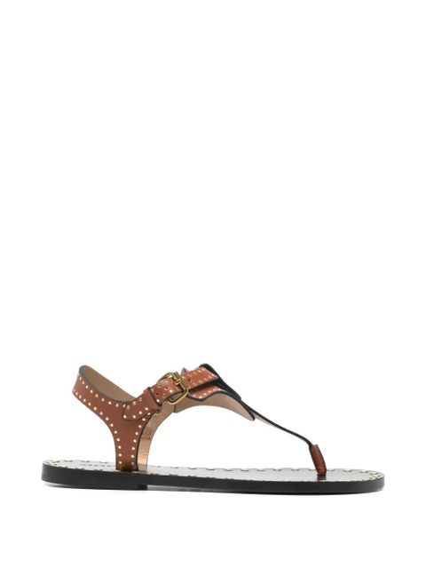 ISABEL MARANT Joonya studded flat sandals - Brown - zdjęcie produktu nr 1