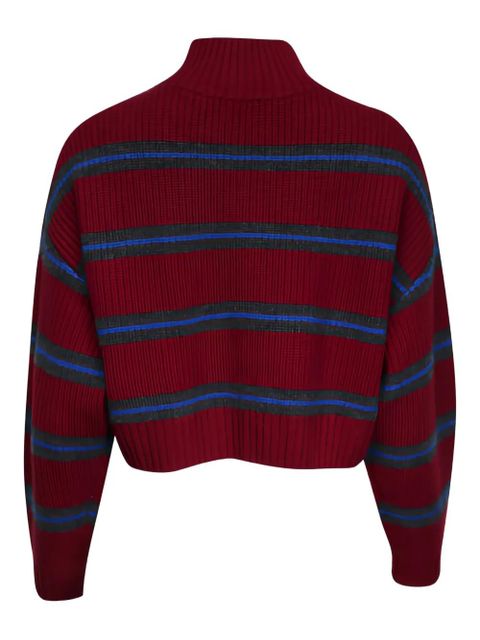 STAUD Hampton striped sweater - Red - zdjęcie produktu nr 2