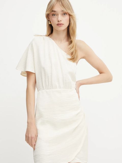 Morgan sukienka kolor beżowy mini prosta - zdjęcie produktu nr 1