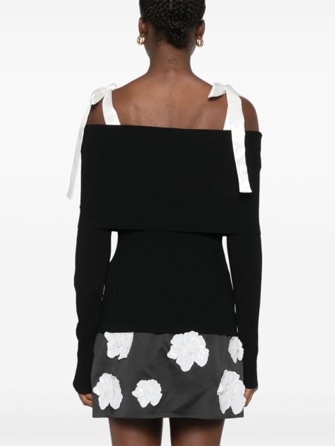 ROTATE BIRGER CHRISTENSEN off-shoulder top - Black