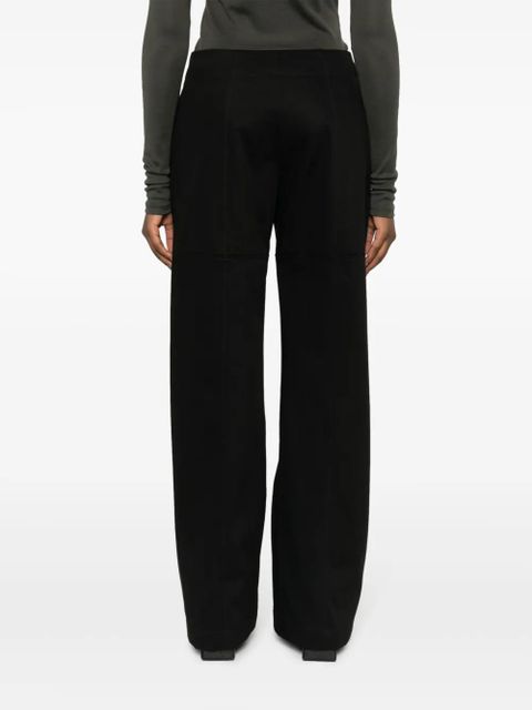 Jil Sander zip-up wide-leg trousers - Black - zdjęcie produktu nr 2