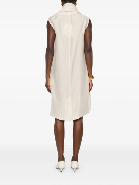 TOTEME attached-scarf dress - Neutrals - zdjęcie produktu nr 2