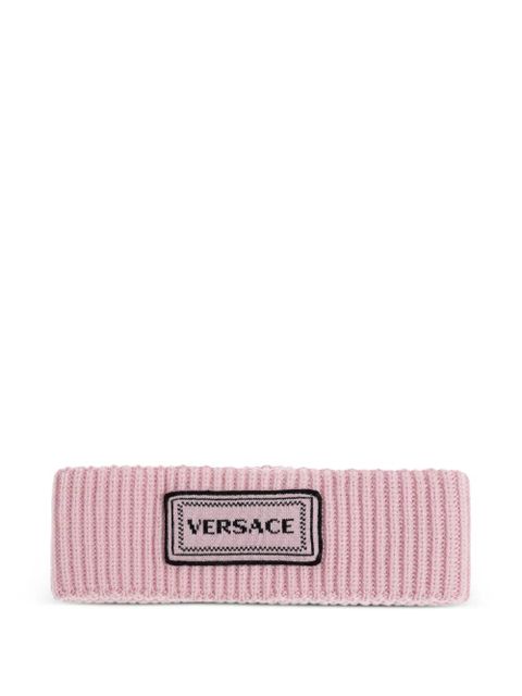 Versace ribbed patch headband - Pink - zdjęcie produktu nr 1