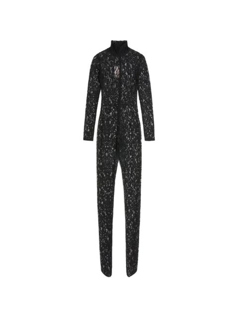 Valentino Garavani lace-fabric jumpsuit - Black - zdjęcie produktu nr 1