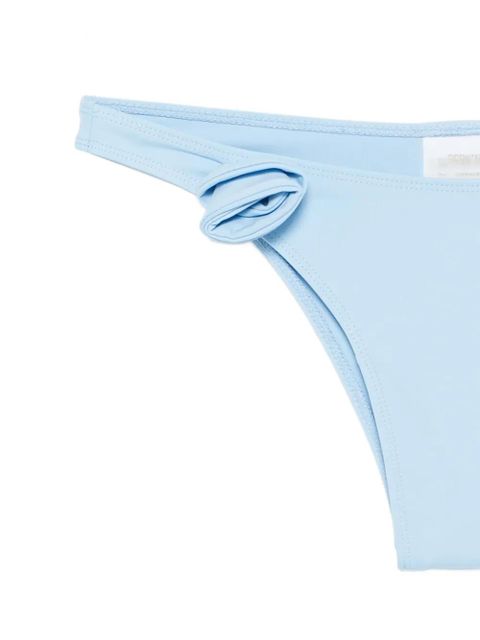 Coperni flower-detail tie-side bikini bottoms - Blue