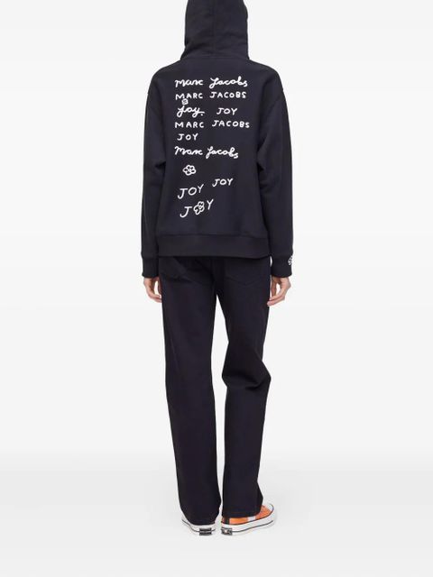 Marc Jacobs flower-Joy hoodie - Black