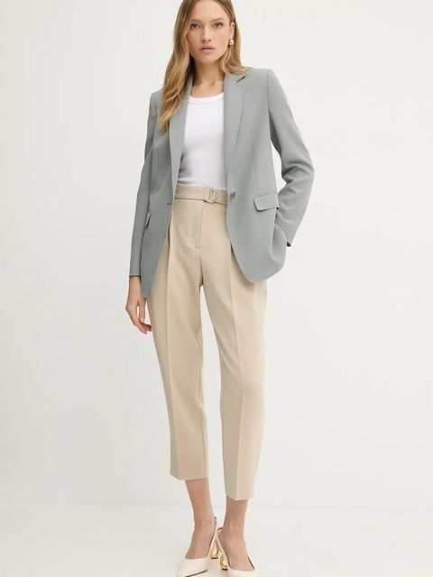 BOSS Orange marynarka kolor szary jednorzędowa gładka 50545586 - zdjęcie produktu nr 2