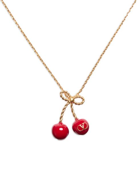 Valentino Garavani cherry-motif necklace - Gold