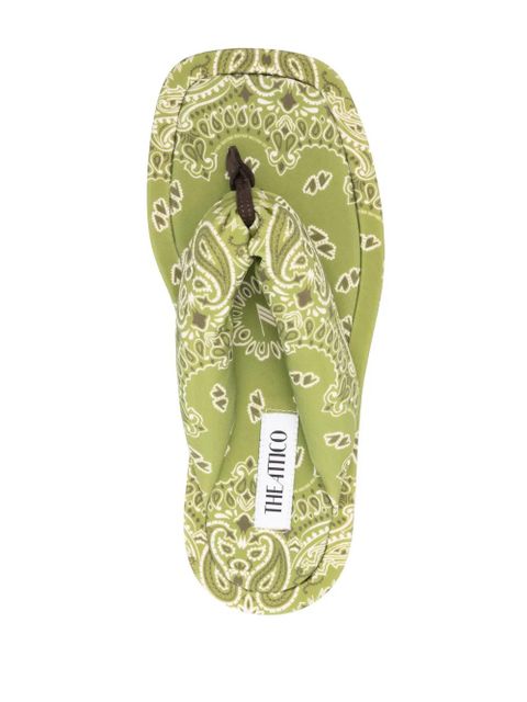 The Attico Indie sandals - Green
