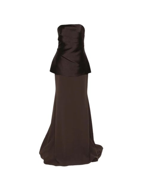 Solace London Alia strapless maxi dress - Brown - zdjęcie produktu nr 1