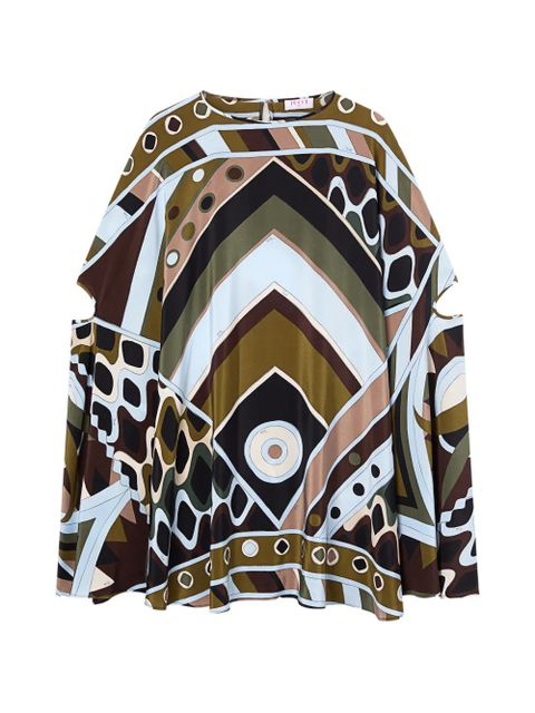 PUCCI Vivara-print silk kaftan - Green - zdjęcie produktu nr 1