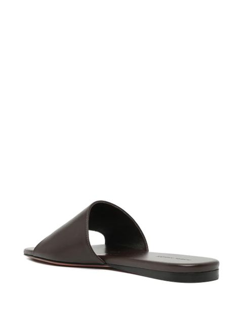 Amina Muaddi Bianca sandals - Brown