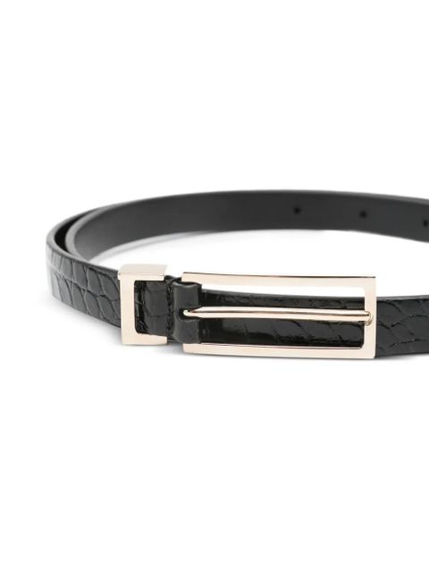 TOM FORD croc-effect belt - Black