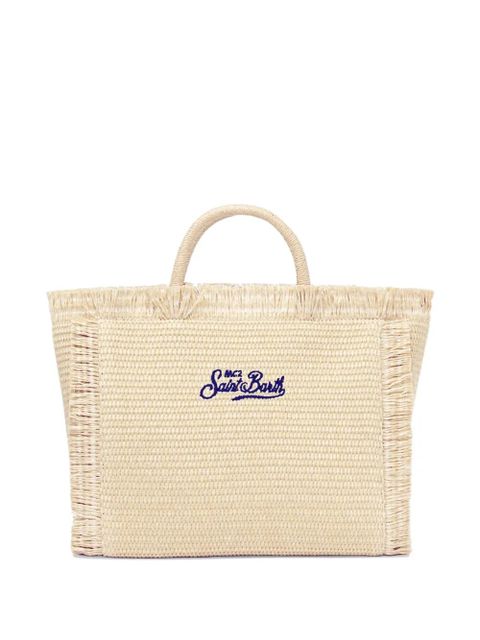 MC2 Saint Barth Colette straw-effect tote bag - Neutrals - zdjęcie produktu nr 2