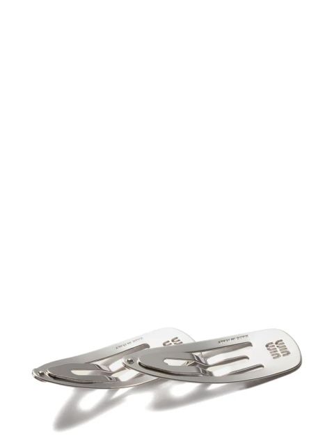 Miu Miu metal hair clips - Silver - zdjęcie produktu nr 2