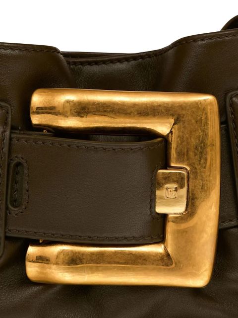 Balmain mini Anthem clutch bag - Green