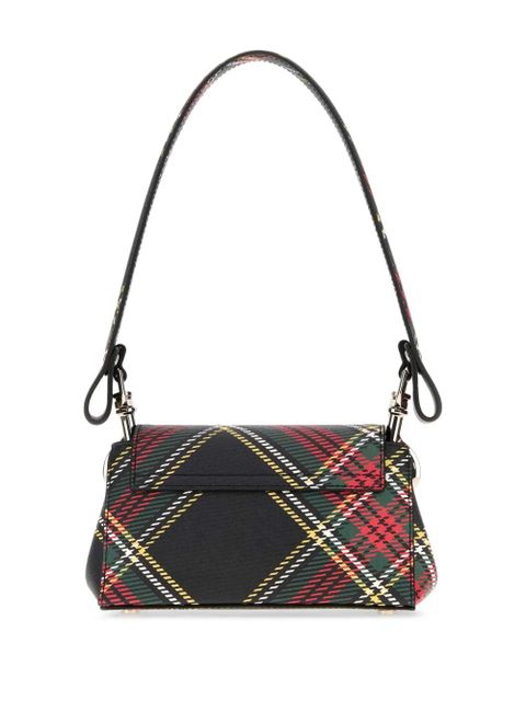 Vivienne Westwood mini Hazel plaid-print leather shoulder bag - Black - zdjęcie produktu nr 2