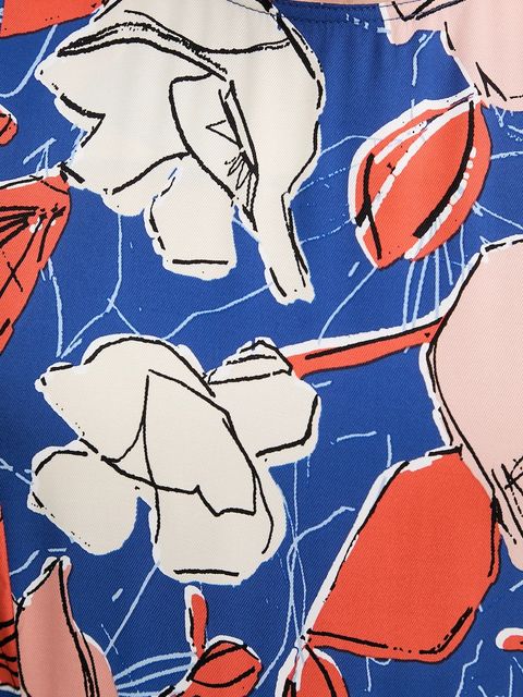 Marc O'Polo sukienka kolor granatowy maxi rozkloszowana 503120821365