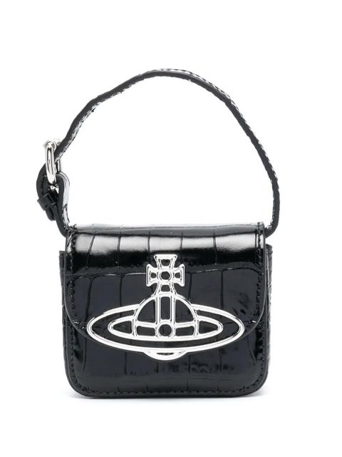 Vivienne Westwood Orb-plaque leather mini bag - Black - zdjęcie produktu nr 1