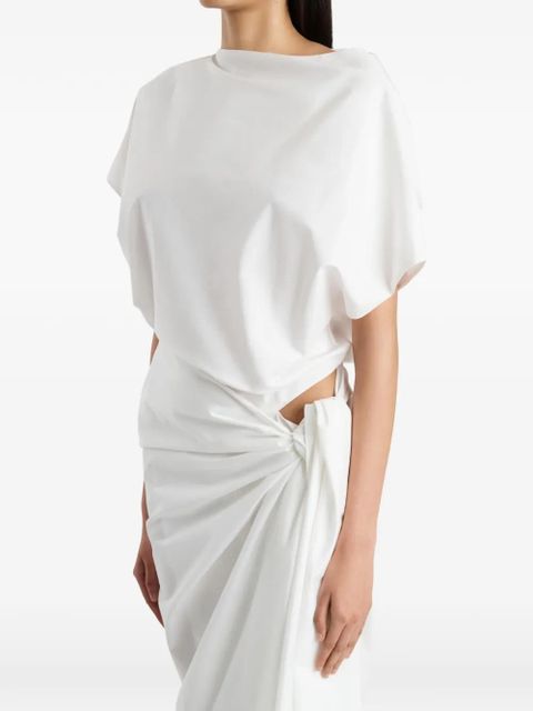 KHAITE Fray dress - White