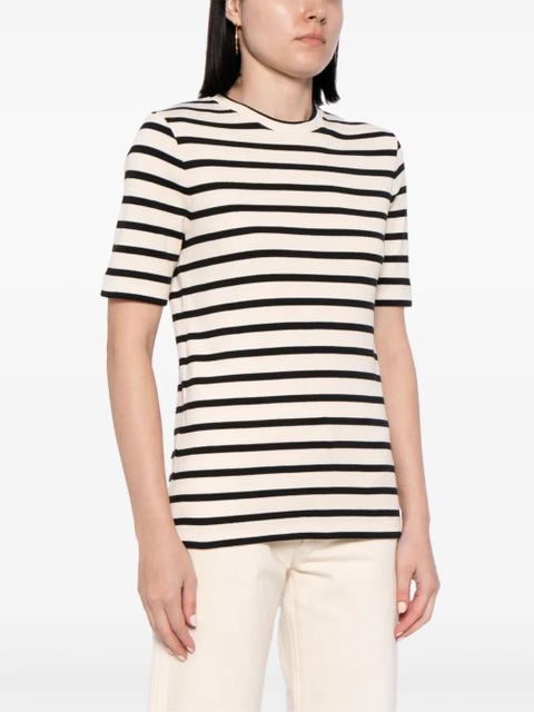 Jil Sander striped cotton T-shirt - Neutrals - zdjęcie produktu nr 2
