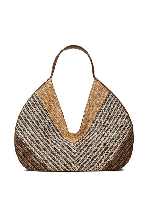 TWINSET striped tote bag - Neutrals - zdjęcie produktu nr 1