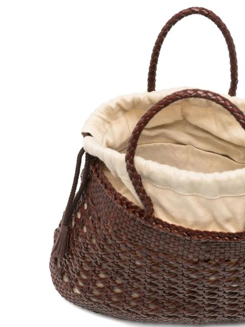 DRAGON DIFFUSION Santa Cano woven braided tote bag - Brown